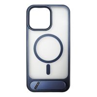Case para iPhone 15 Pro, con Magsafe para carga inalámbrica con soporte inferior, azul