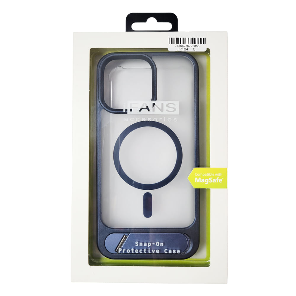 Imagen 2 del producto Case para iPhone 13/14/15, con Magsafe para carga inalámbrica con soporte inferior, azul