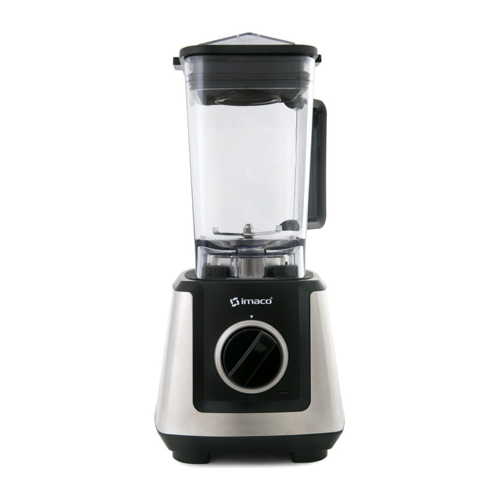 Licuadora Imaco BLC15HP 1200W, vaso de plástico 1 litro, 10 velocidades, plateado