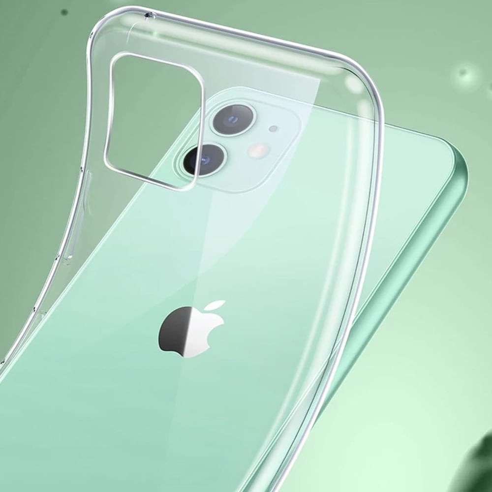 Imagen 2 del producto Case para iPhone 11, amortiguador de choques, protección de cámaras, transparente