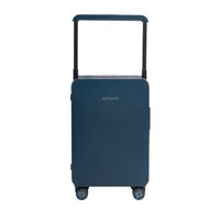 Maleta de cabina Around Canberra, capacidad 35.5 litros, 4 ruedas dobles 360°, policarbonato, azul
