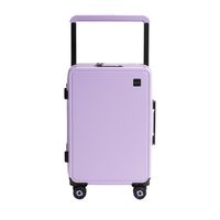 Maleta de cabina Around Lisboa, capacidad 45 litros, 4 ruedas dobles 360°, puerto USB, policarbonato, morado