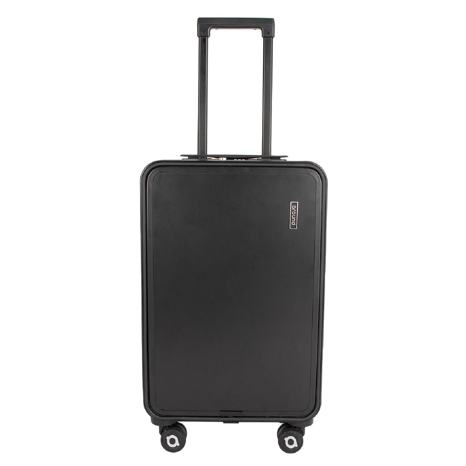 Imagen 1 del producto Maleta de cabina Around Belgrado, capacidad 35 litros, 4 ruedas dobles 360°, puerto USB, aluminio, negro