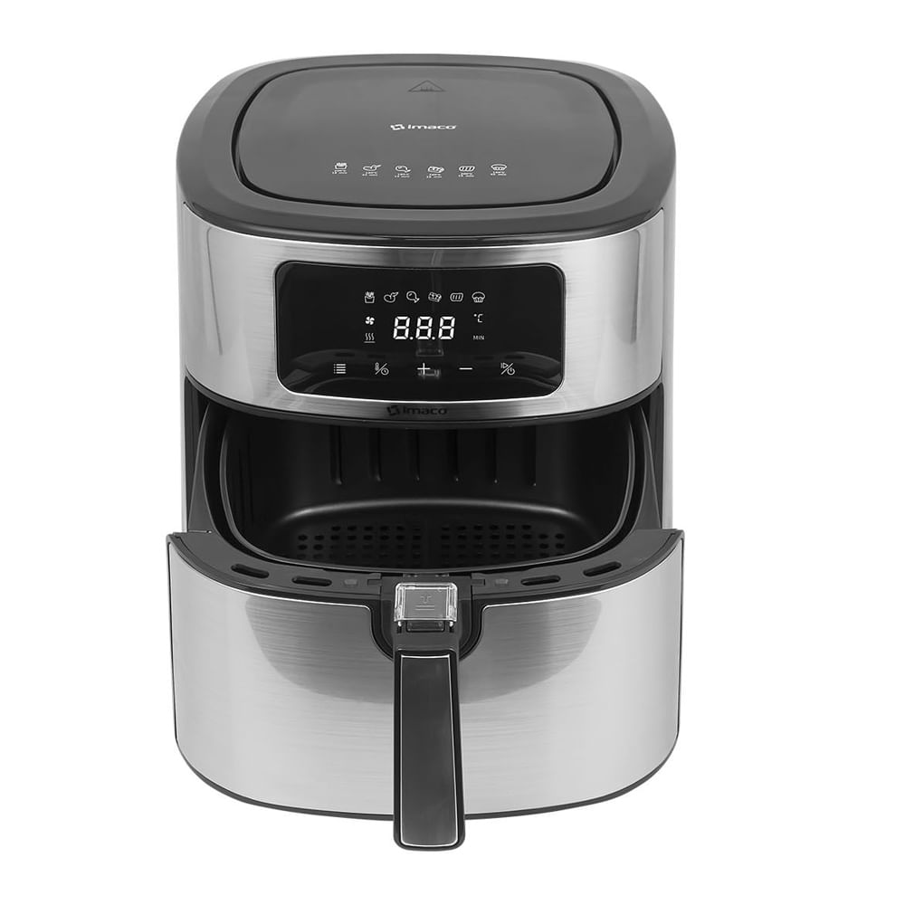 Imagen 2 del producto Freidora de aire Imaco AF6015D 1500W, 6 litros, panel digital, plateado