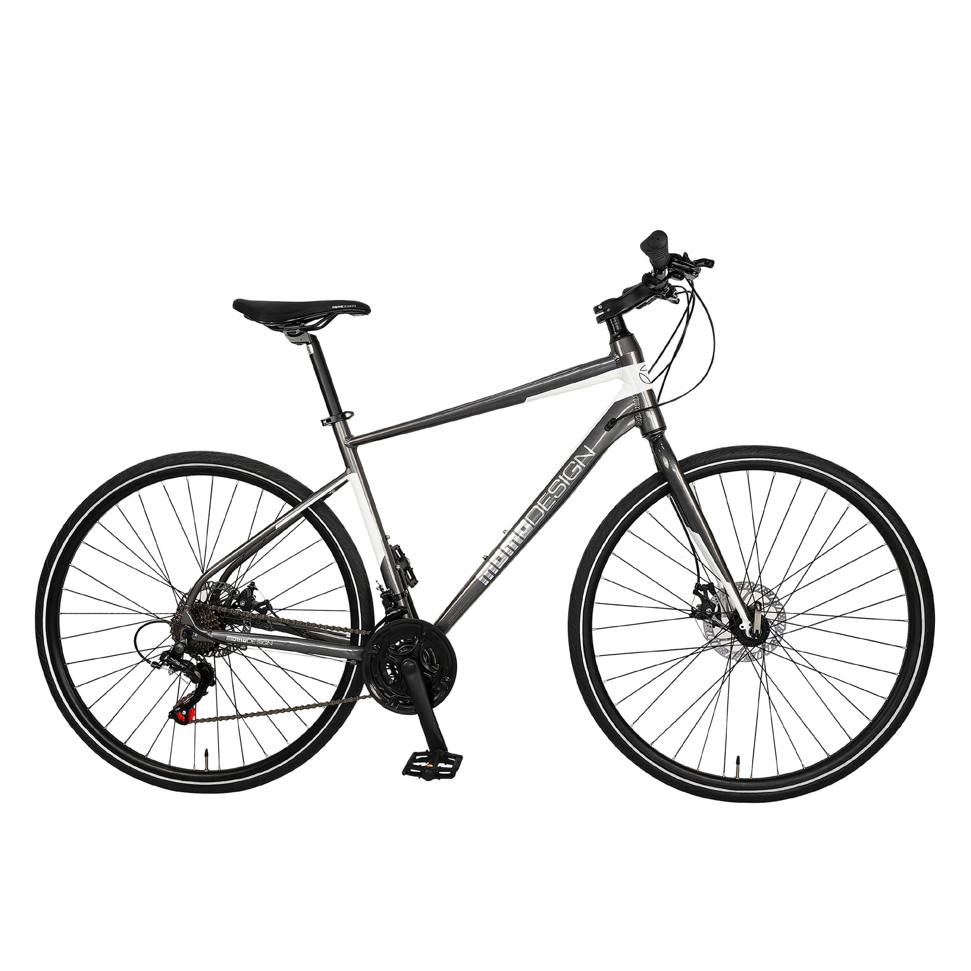 Bicicleta urbana Momo Design Antipinchaduras 28", gris