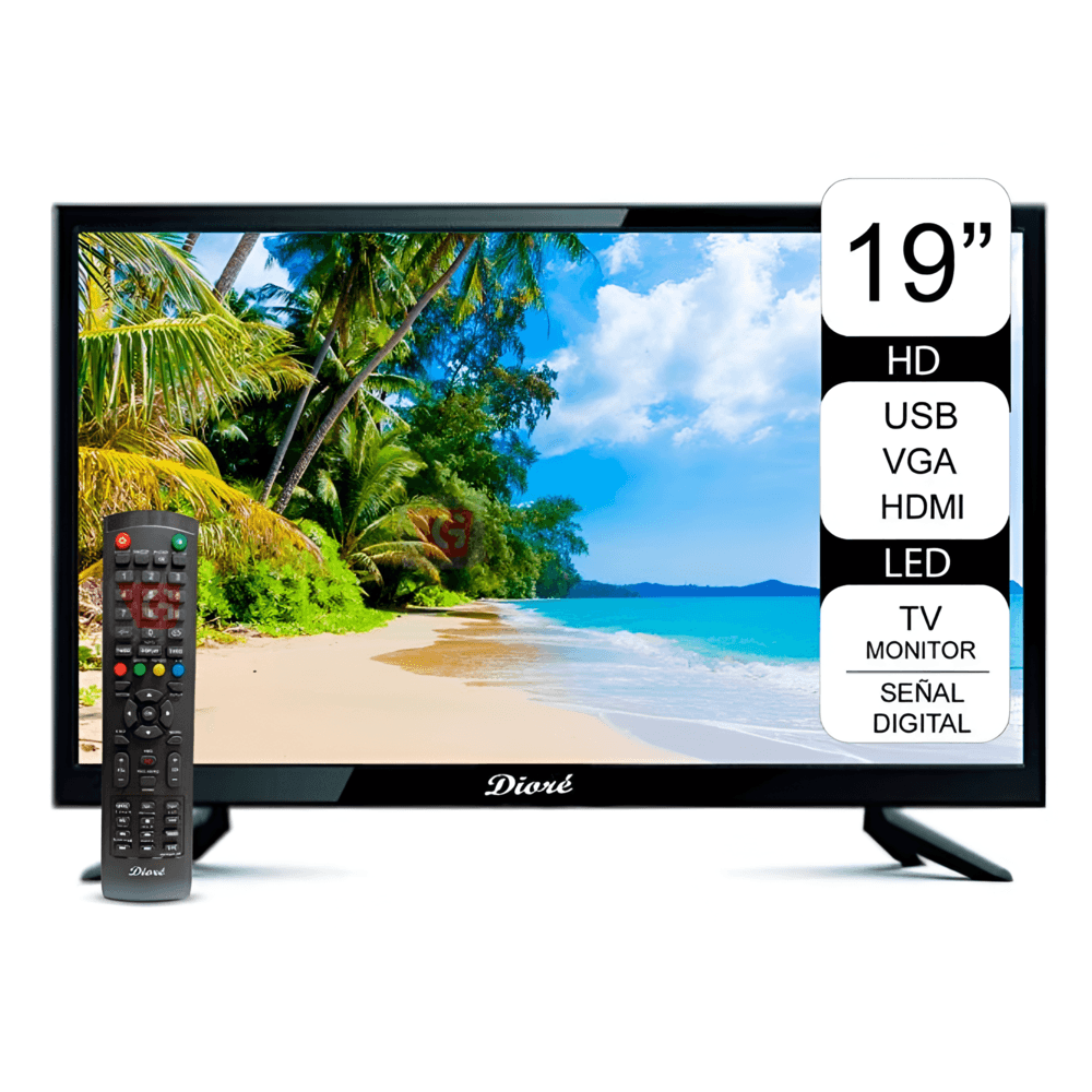 Imagen 2 del producto Televisor Dioré 19"", LED, digital HD, HDMI, USB, VGA, sintonizador digital, DS19D