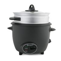 Olla arrocera Imaco RC6ES 400W, 1.2 litros, con vaporera, negro