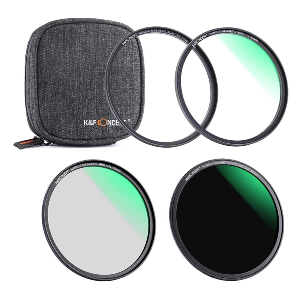 Imagen 1 del producto Filtro K&F Concept Magnetic 3en1 Kit UV+CPL+ND1000+Estu-46mm Sku2121