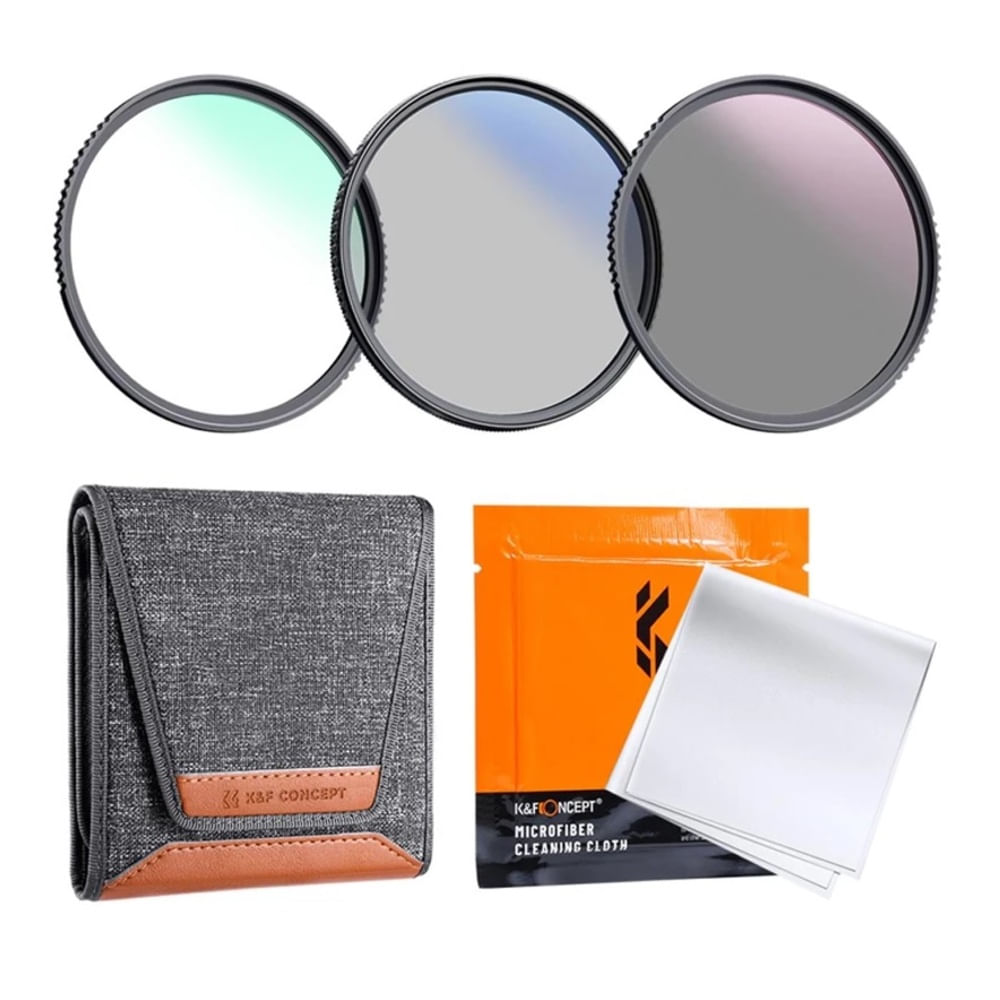 Imagen 1 del producto Kit Filtro K&F Concept de Lente MCUV+CPL+ND4 43mm Sku.1935v2