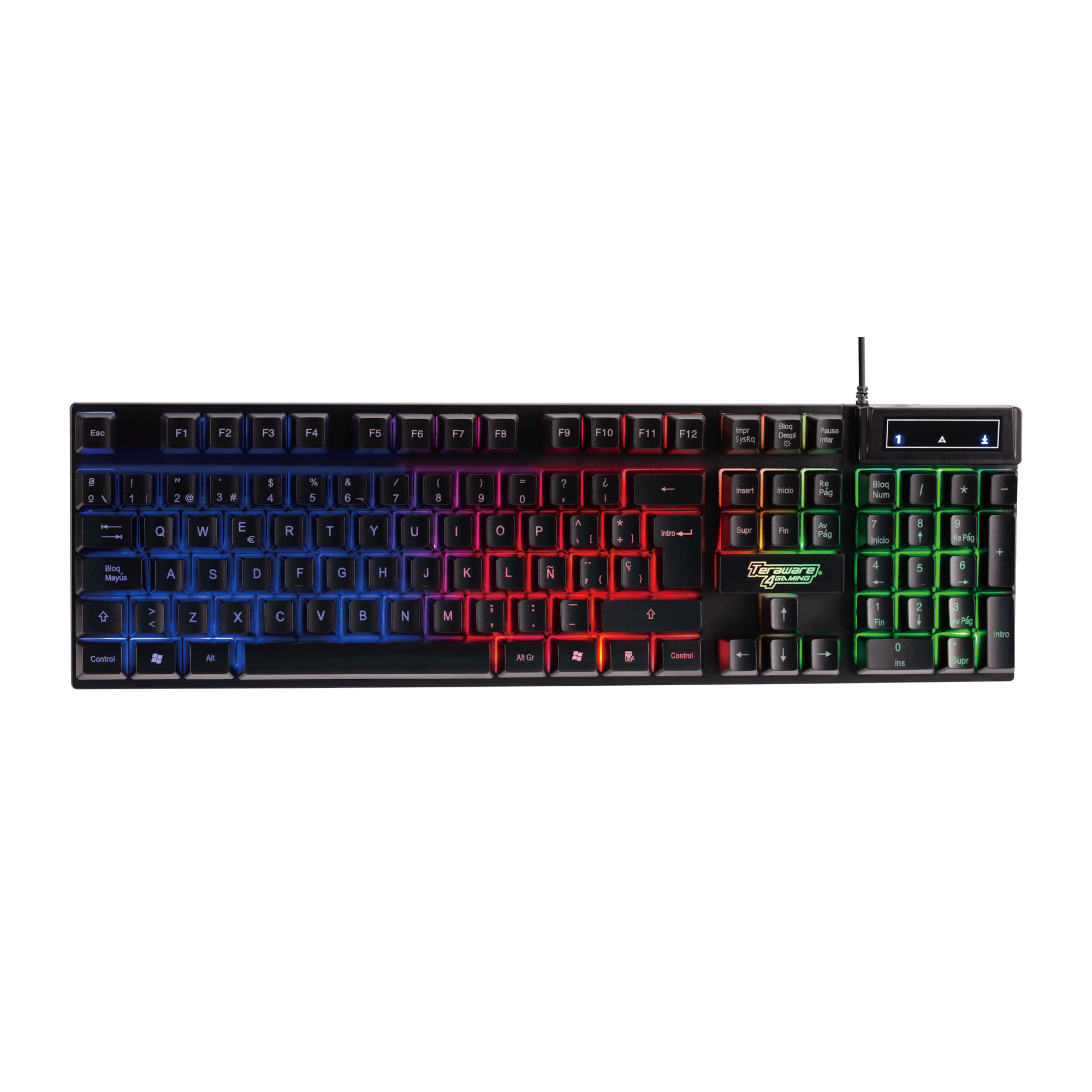 Imagen 2 del producto Kit Gamer alámbrico Coolbox Teraware 4 en 1 Mouse + Teclado + MousePad + Headset Led