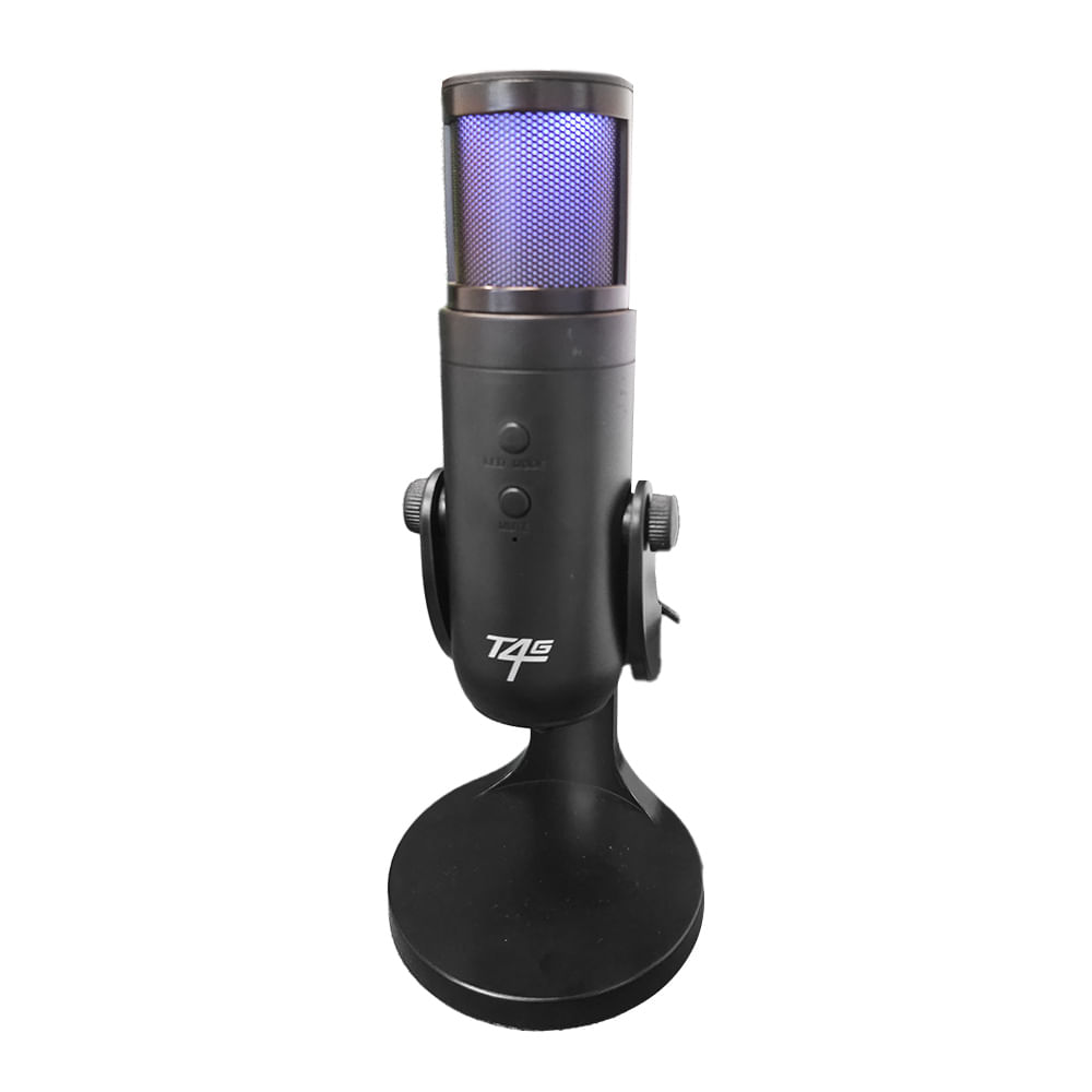 Imagen 1 del producto Micrófono gamer Coolbox T4G Flamercast conexión USB, compatible PC