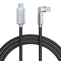 Cable Lightning A Tipo-C, 1m, 27W, Silicona, Negro