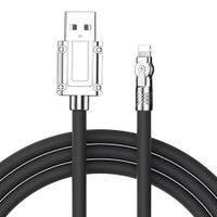 Cable Ligthning A USB, 1m, 12W, Silicona, Negro