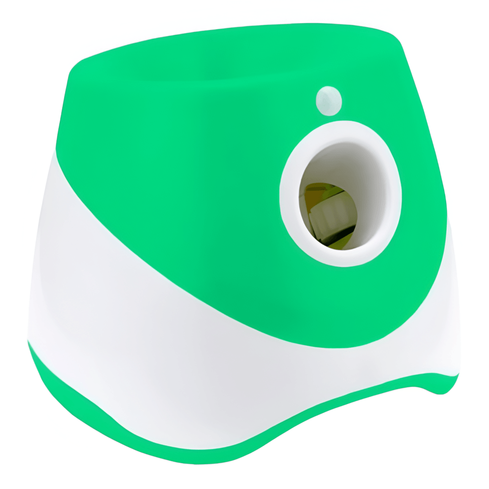 Lanzador Automático de Pelotas para Perros Incluye 3 Pelotas, Inalámbrico Verde