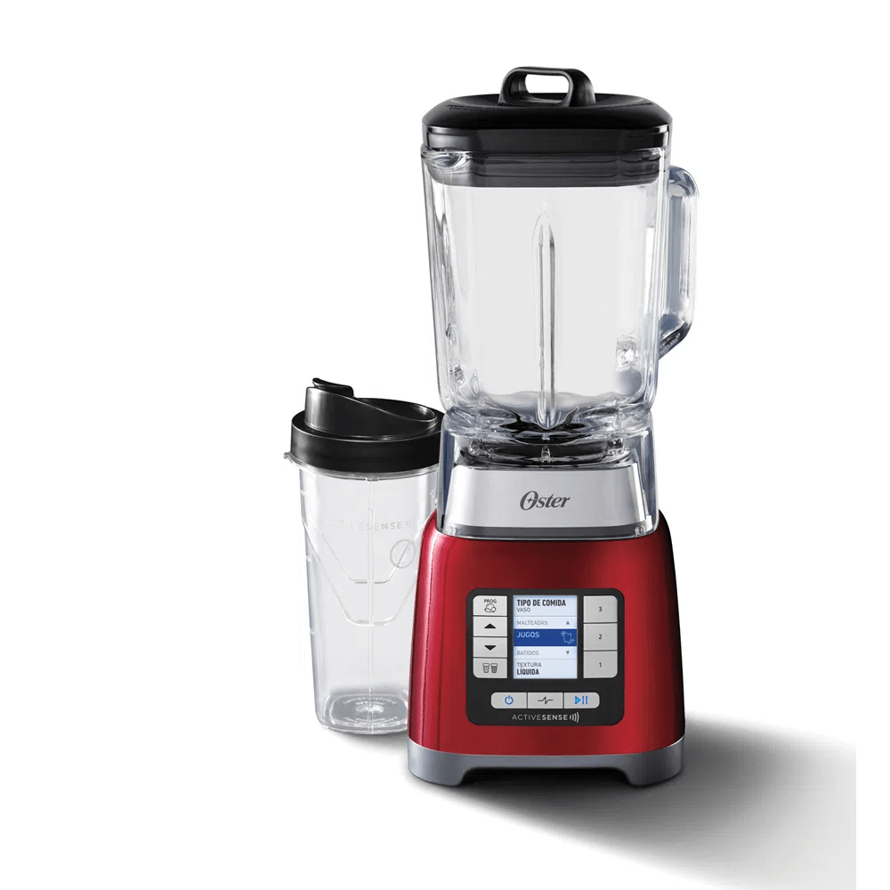 Imagen 2 del producto Licuadora Oster ActiveSense con Blend N Go BLSTTDGRBG 1500W, capacidad 2 litros y 700ml, rojo