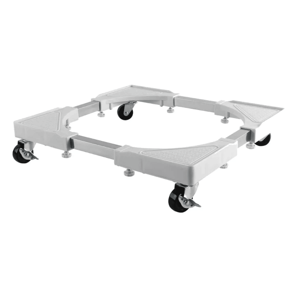 Imagen 1 del producto Base con rueda regulable D´kaza para lavadora refrigeradora blanca