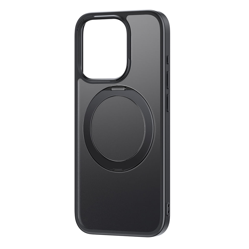 Imagen 1 del producto Case para iPhone 15 Pro Max Baseus CyberLoop Series con soporte con MagSafe, negro