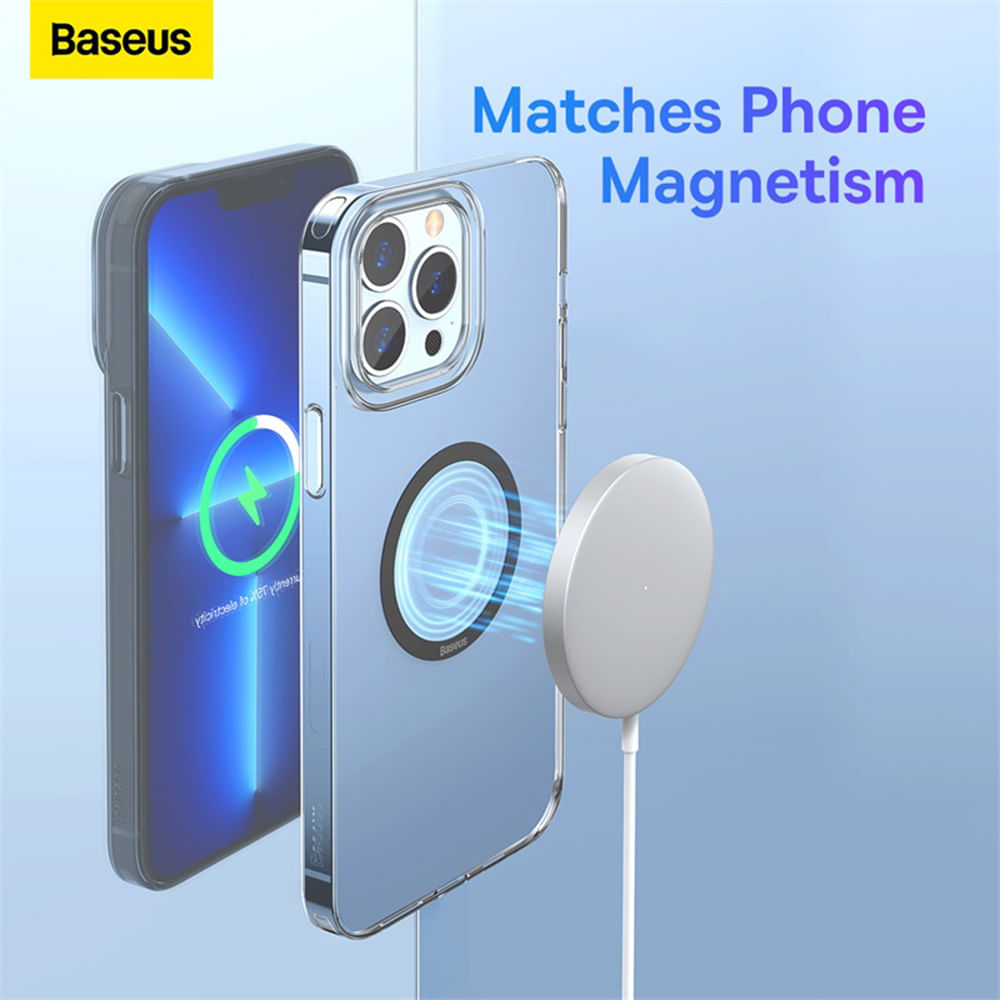 Imagen 2 del producto Pack de 2 anillos magnéticos Baseus de metal, negro