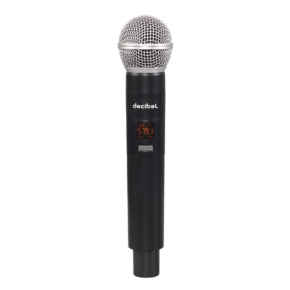 Micrófono inalámbrico UHF Decibel FS-104B receptor a pilas, X1 mic
