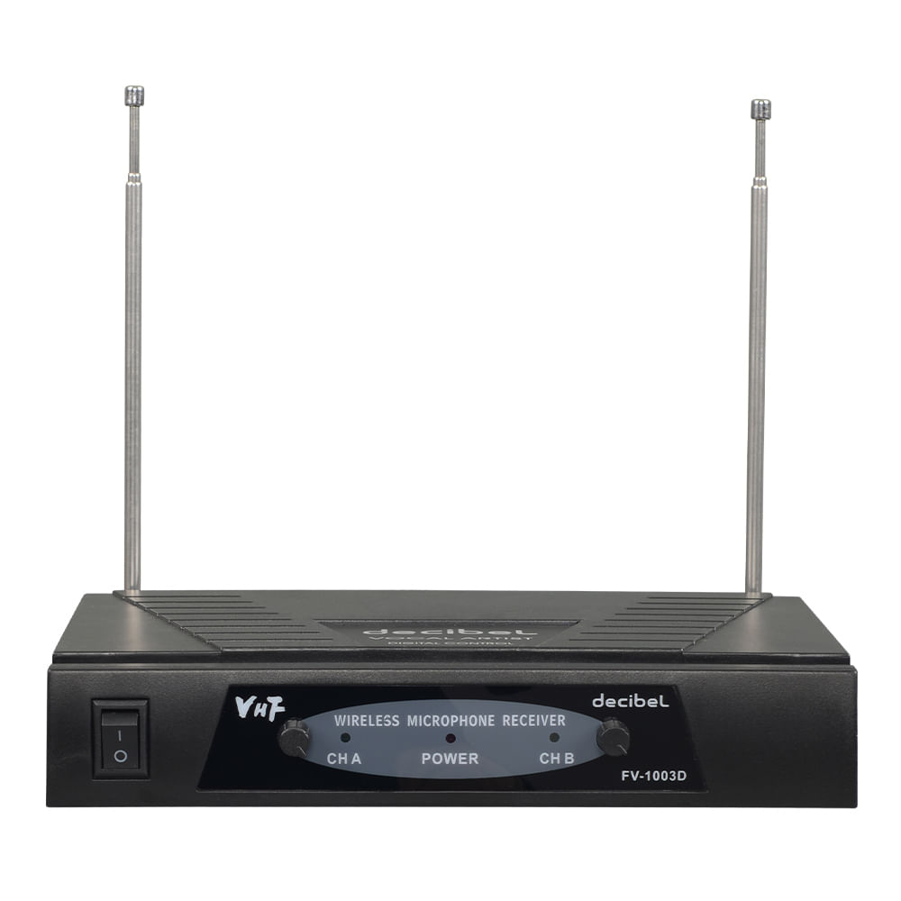 Imagen 2 del producto Micrófono inalámbrico Decibel FV-1003D frecuencia VHF, receptor base X2 mic