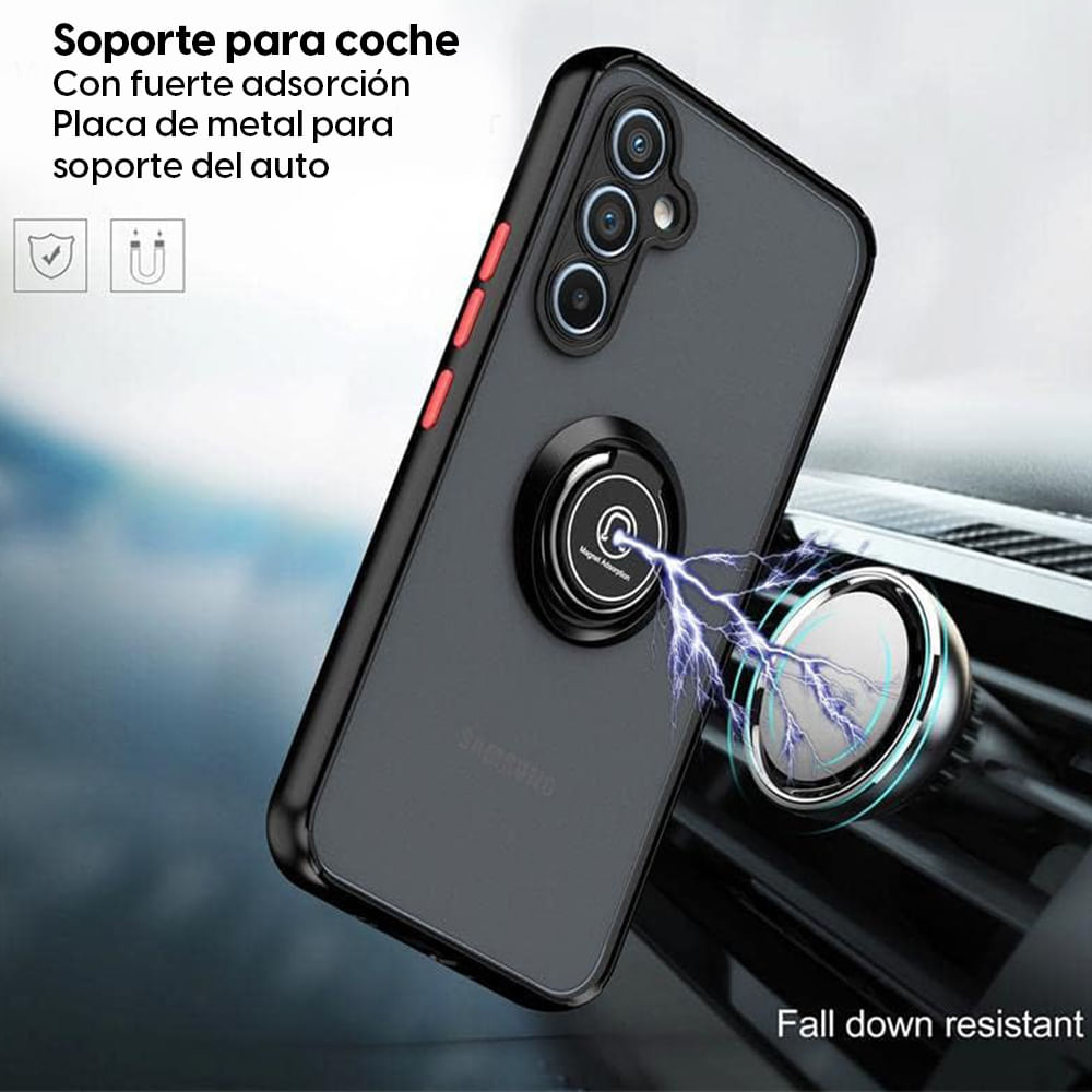 Imagen 2 del producto Case para Samsung Galaxy A55 con soporte, amortiguador de choques, negro
