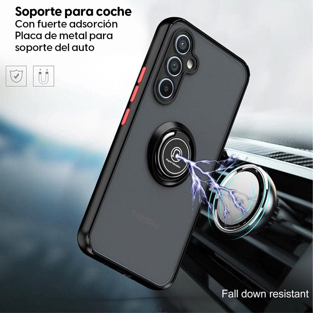 Imagen 2 del producto Case para Samsung Galaxy A05s con soporte, amortiguador de choques, negro