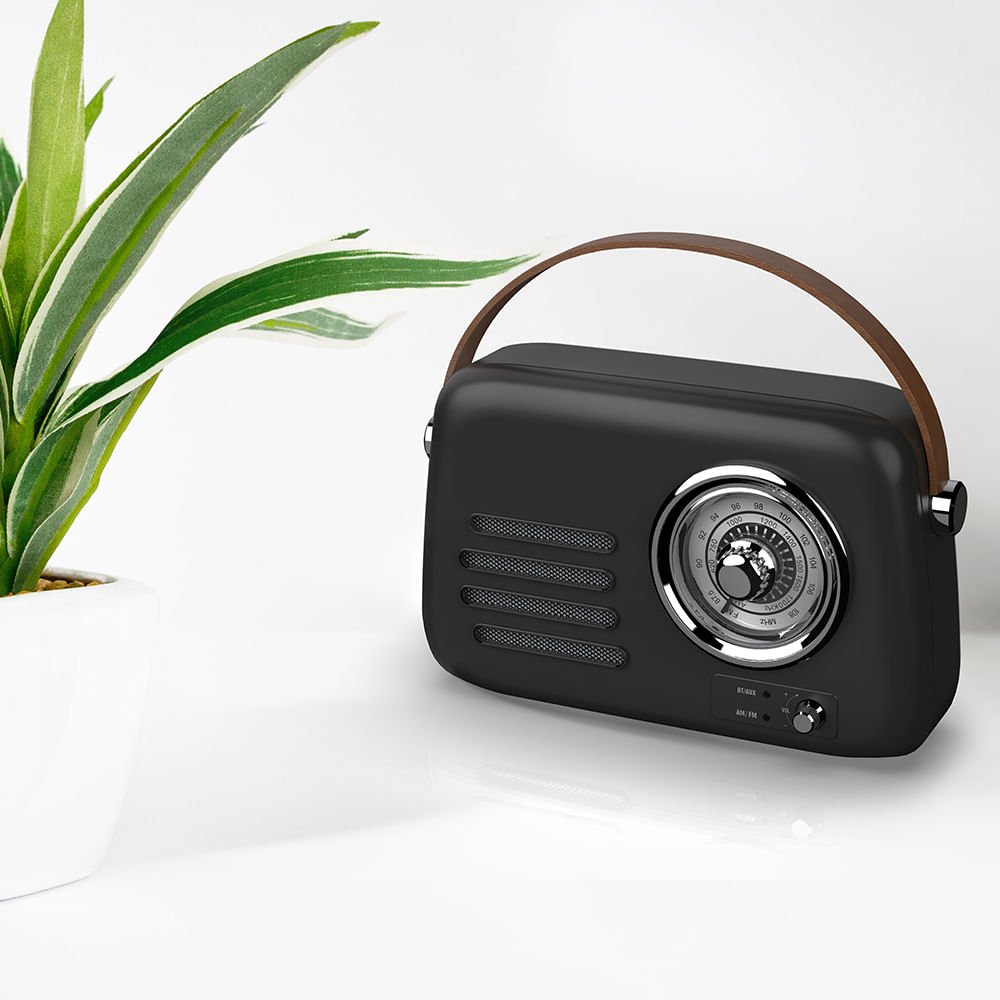 Imagen 2 del producto Radio bluetooth Vintage Richards FB-R303BLK AM/FM, USB, negro