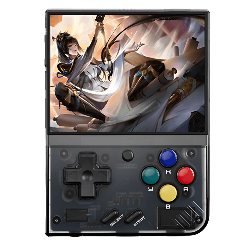 Consola de juegos portátil retro Miyoo Mini Plus, 64 GB, 10000 juegos, negro