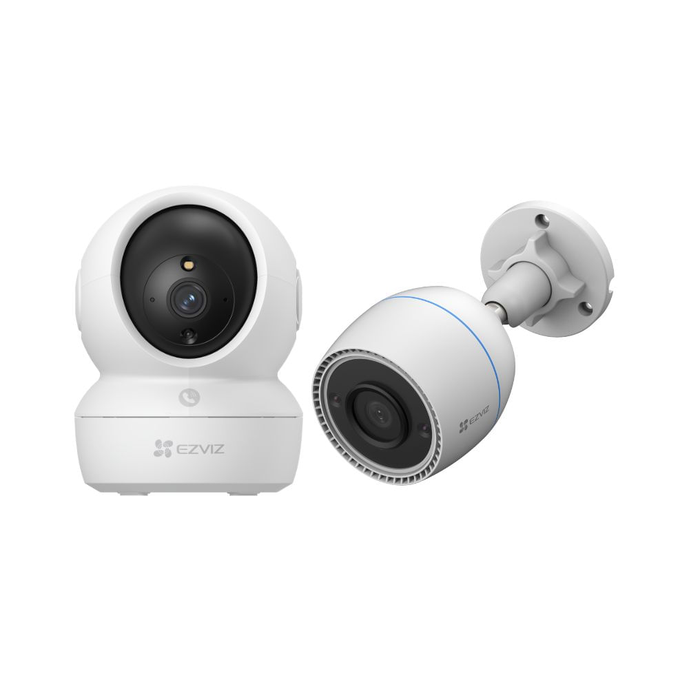 Imagen 1 del producto Kit de Cámara de seguridad Ezviz H6C Full HD + H3C Full HD - Blanco