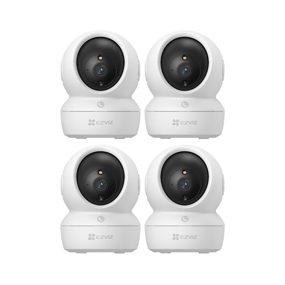 Kit de 4 Cámaras De Seguridad Ezviz H6C Full HD - Blanco
