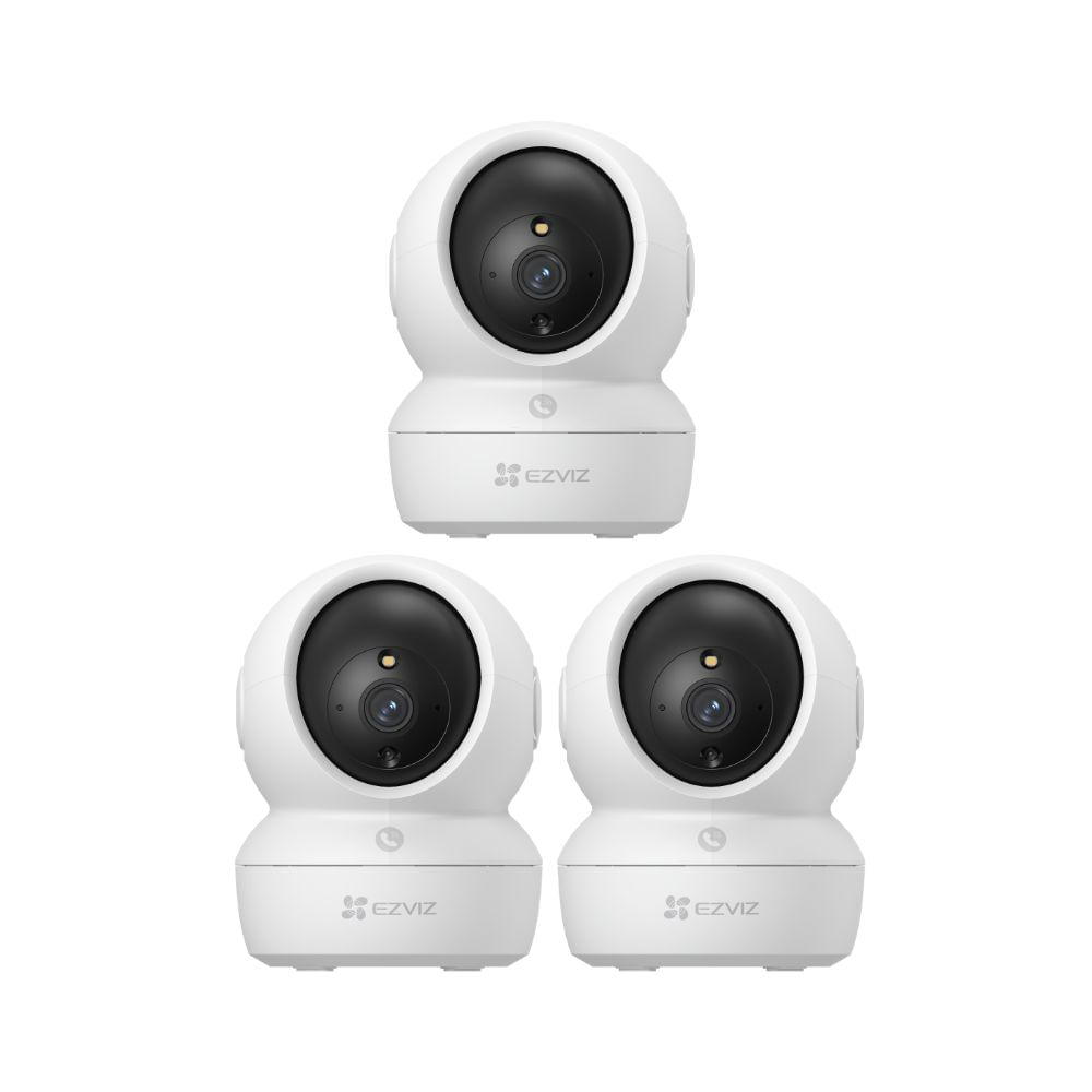 Kit de 3 Cámaras De Seguridad Ezviz H6C Full HD Blanco