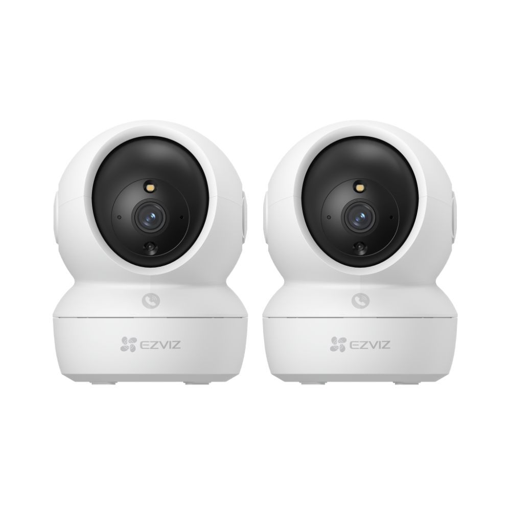 Kit de 2 Cámara De Seguridad Ezviz H6C Full HD Blanco