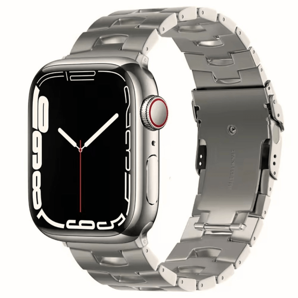 Correa de Titanio para Apple Watch Eslabon Acabado Matte 42-44-45-49mm