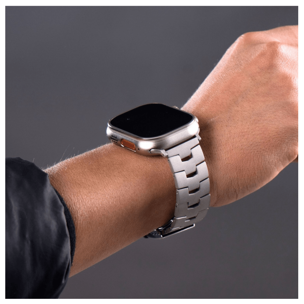 Imagen 2 del producto Correa de Titanio para Apple Watch Eslabon Acabado Matte 42-44-45-49mm