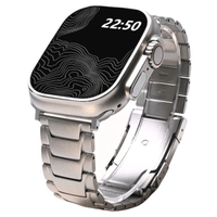Correa de Titanio para Apple Watch Iron Hide Matte 42-44-45-49 mm