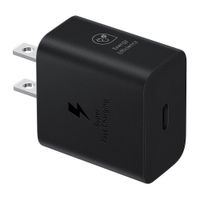 Cargador de pared Samsung 1 puerto tipo C, 25W, carga rápida, negro (reempacado)