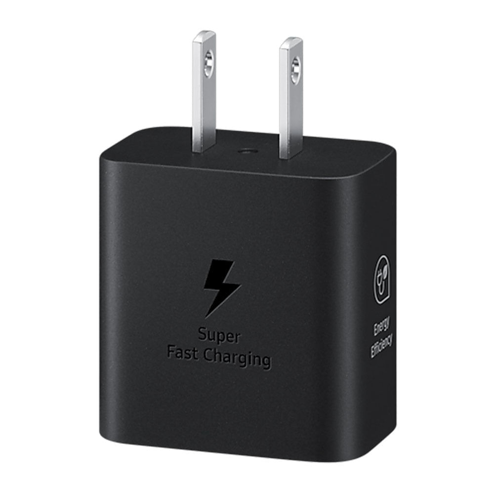 Imagen 2 del producto Cargador de pared Samsung 1 puerto tipo C, 25W, carga rápida, negro (reempacado)