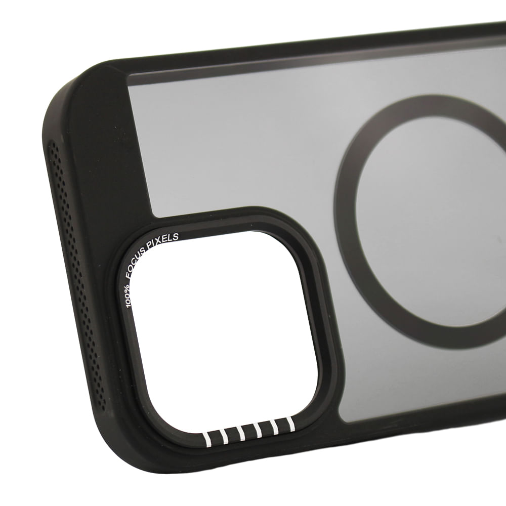Imagen 2 del producto Case para iPhone 16 Pro Max con MagSafe para carga inalámbrica, rígido, mate traslúcido negro