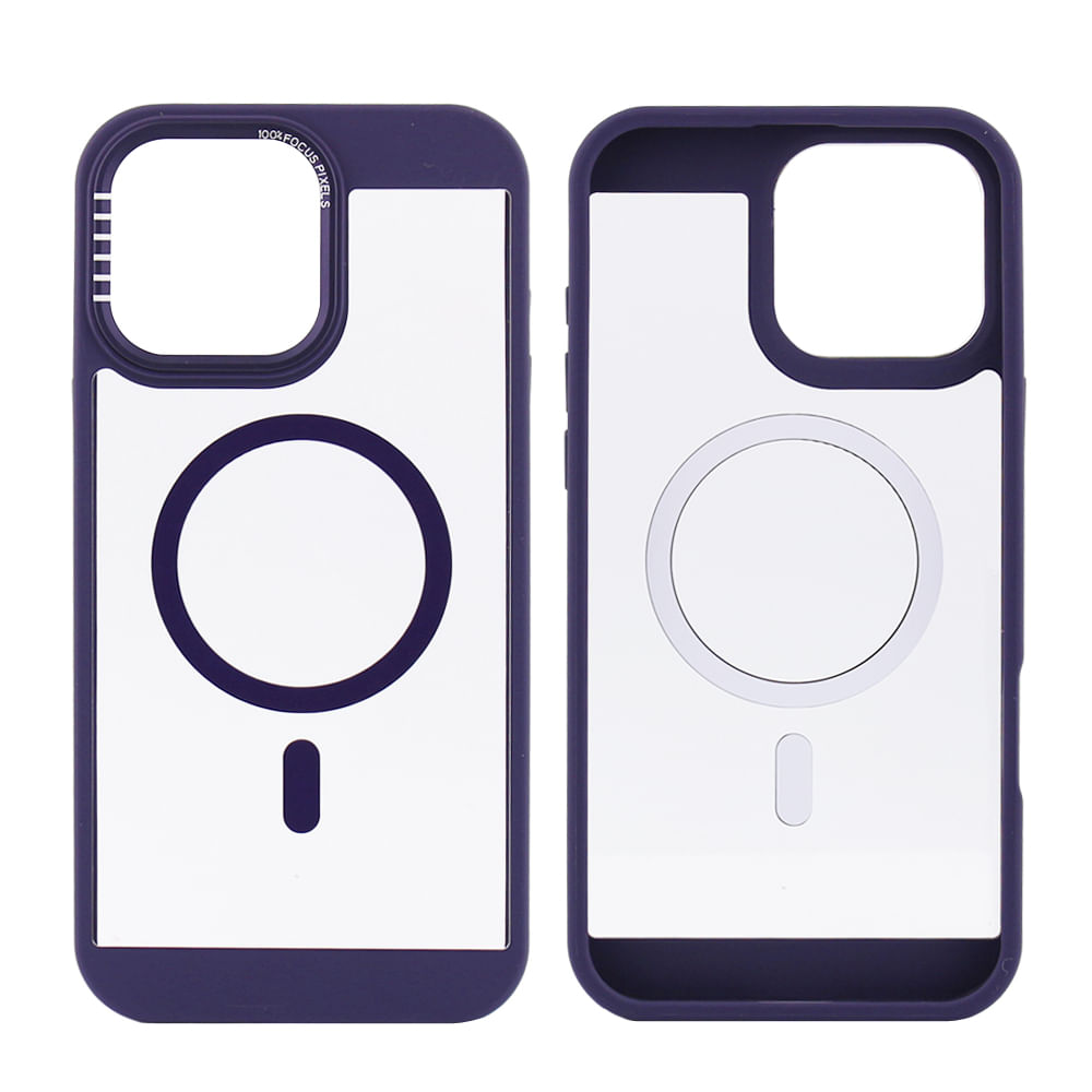 Imagen 1 del producto Case para iPhone 16 Pro Max con MagSafe para carga inalámbrica, rígido, morado