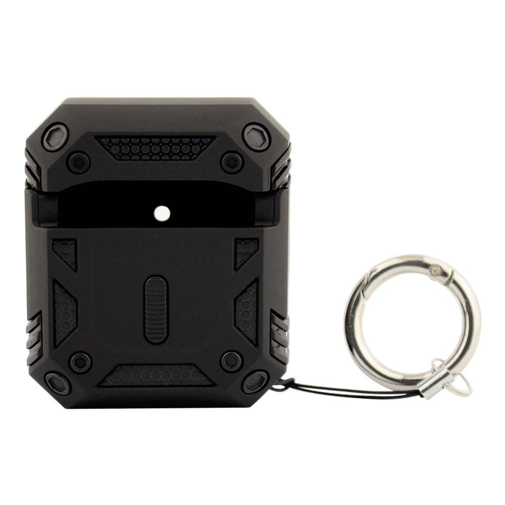 Case para Airpods 1ra y 2da generación, anticaida negro