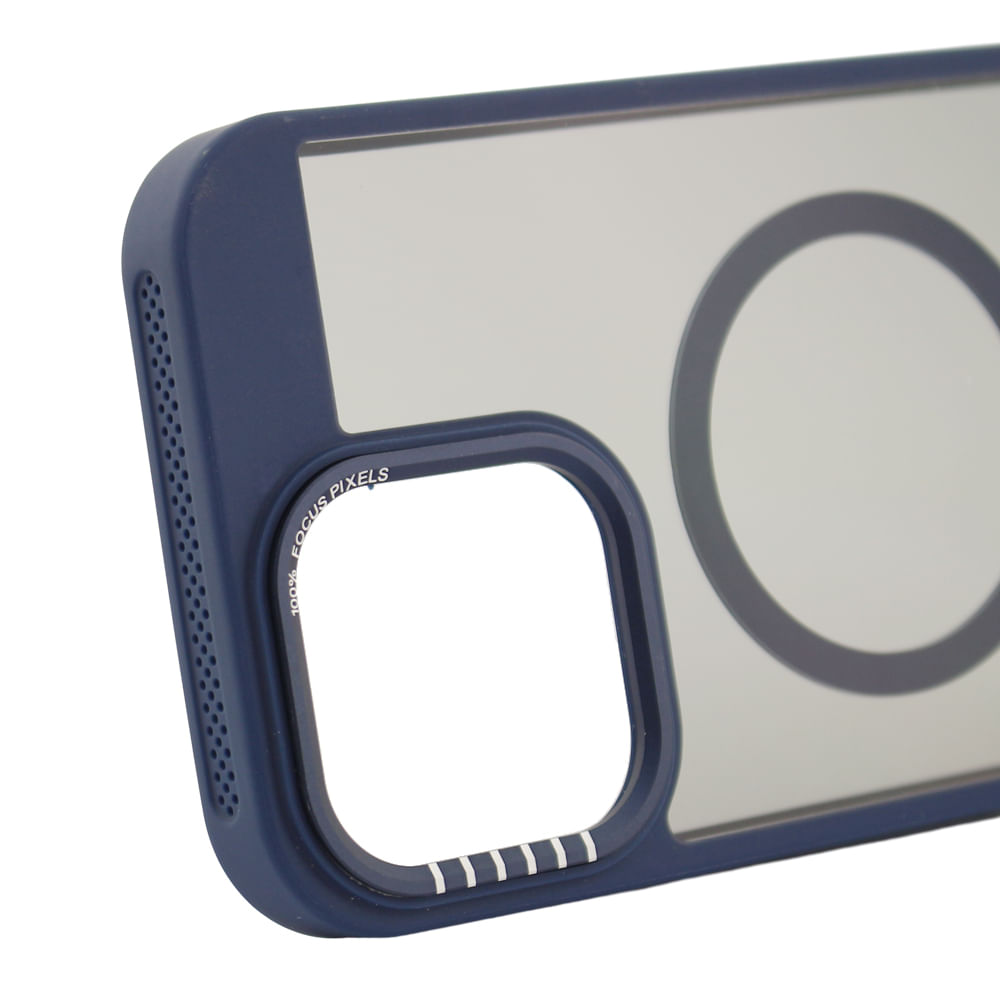 Imagen 2 del producto Case para iPhone 16 Pro Max con MagSafe para carga inalámbrica, rígido, mate traslúcido azul