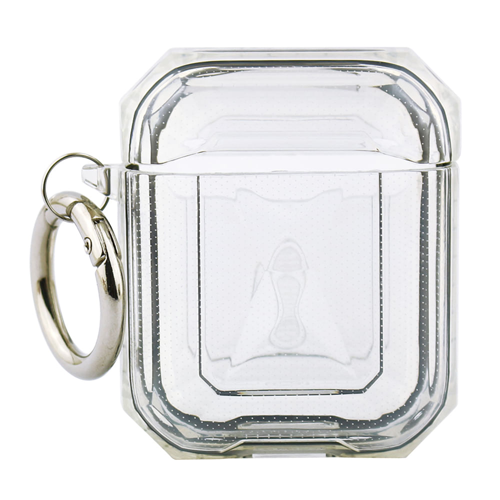 Case para Airpods 1ra y 2da generación, translucido negro