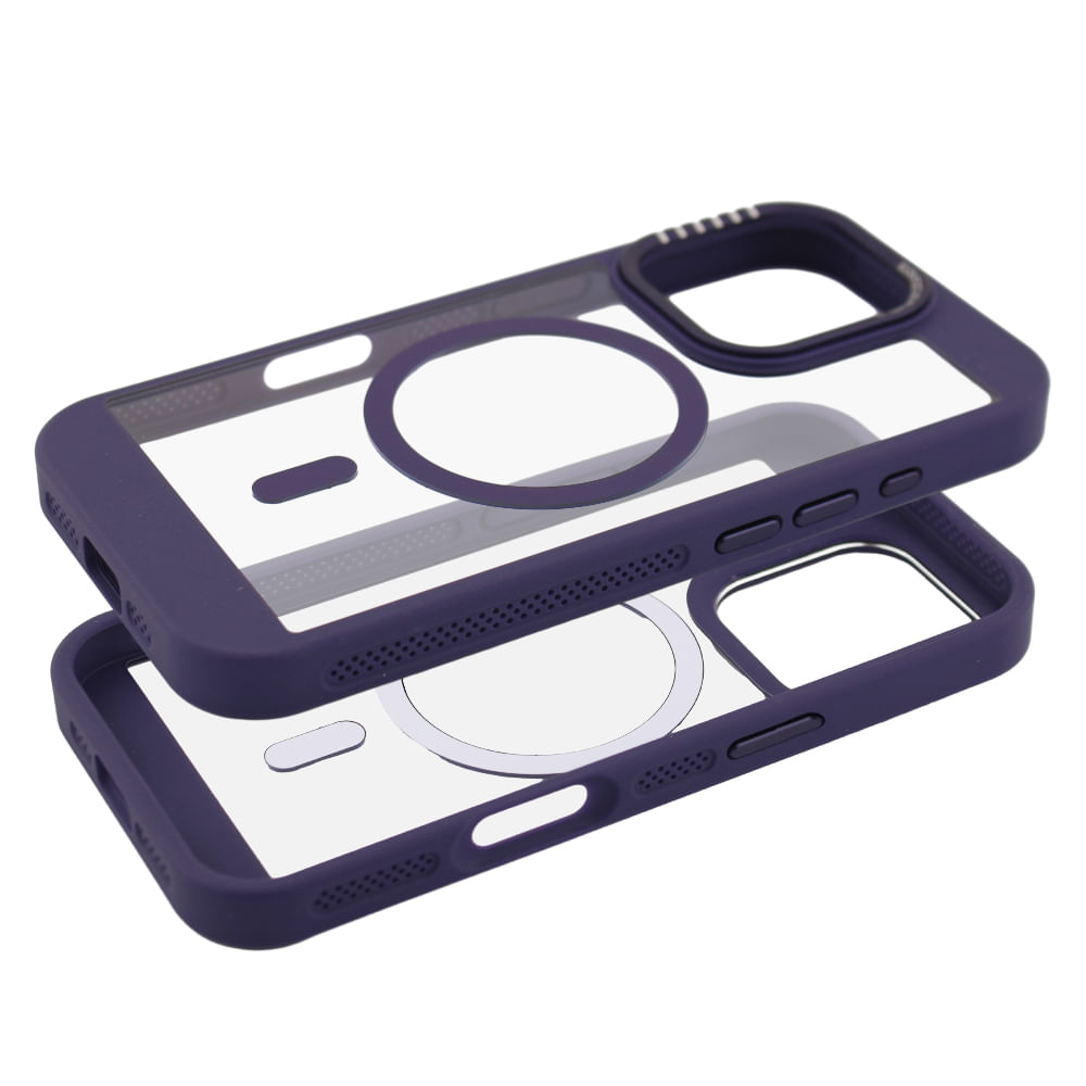 Imagen 2 del producto Case para iPhone 16 Pro con MagSafe para carga inalámbrica, rígido, morado