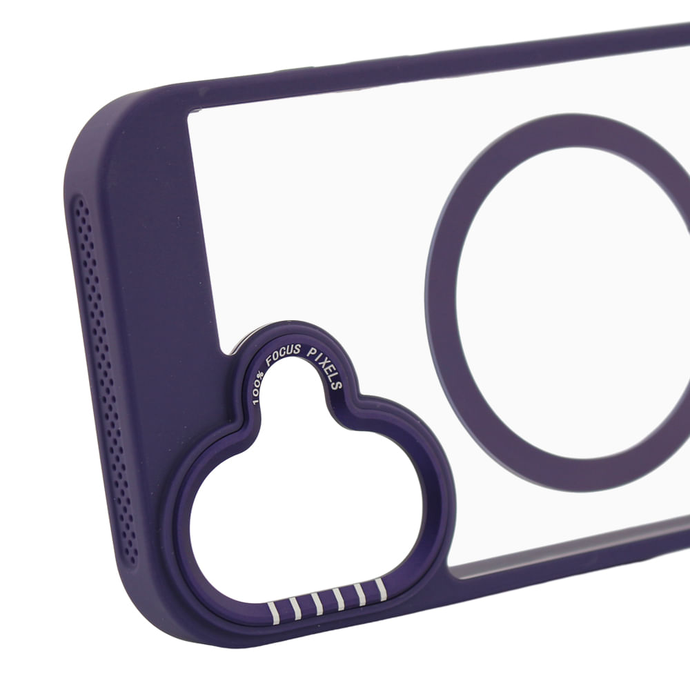 Imagen 2 del producto Case para iPhone 16 con MagSafe para carga inalámbrica, rígido, morado