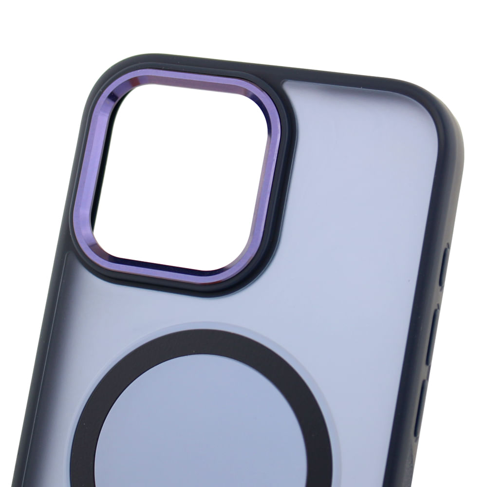 Imagen 2 del producto Case para iPhone 16 Pro Max con soporte, para accesorios magnéticos, rígido, mate traslúcido azul