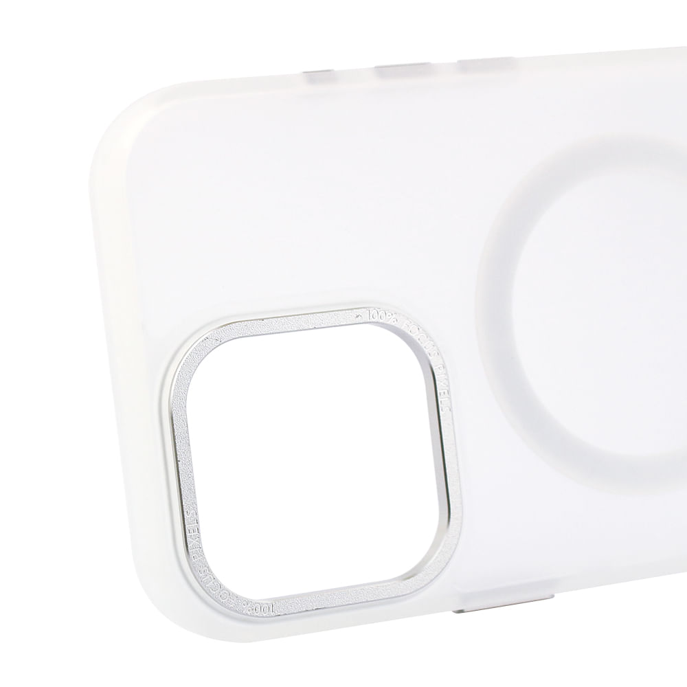 Imagen 2 del producto Case para iPhone 16 Pro Max, con MagSafe para carga inalámbrica, para accesorios magnéticos, rígido, mate traslúcido blanco