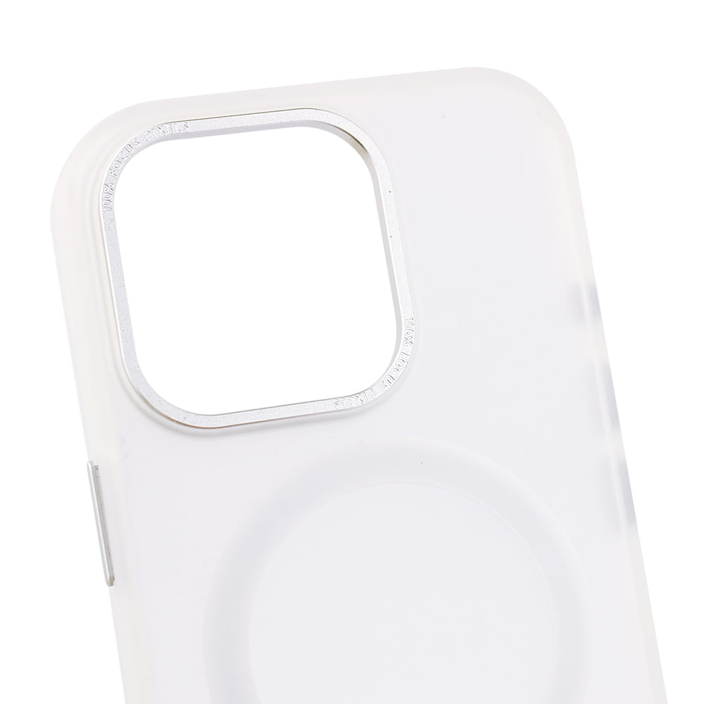 Imagen 2 del producto Case para iPhone 16 Pro con MagSafe para carga inalámbrica, para accesorios magnéticos, rígido, mate traslúcido blanco