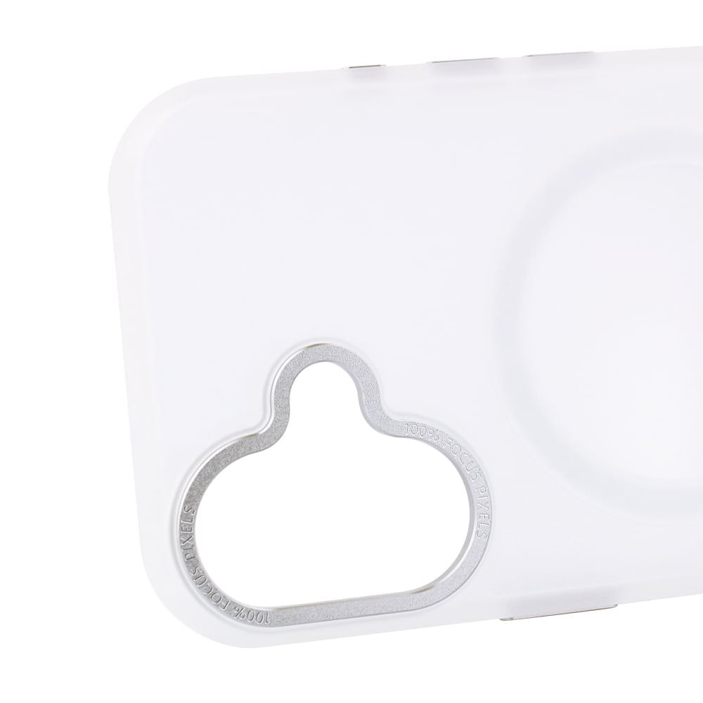 Imagen 2 del producto Case para iPhone 16 con MagSafe para carga inalámbrica, para accesorios magnéticos, rígido, mate traslúcido blanco