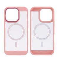 Case para iPhone 16 Pro con MagSafe para carga inalámbrica, rígido, rosado