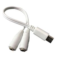 Adaptador para audífono Dreycom OTG tipo C a 3.5 mm, blanco (reempacado)